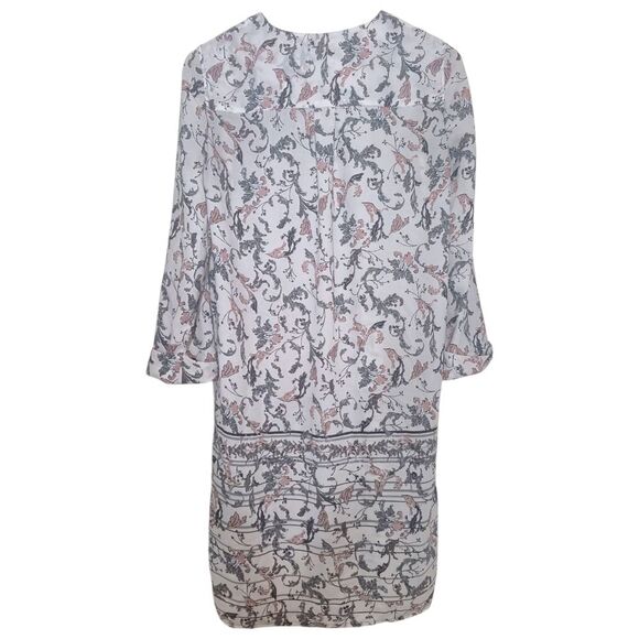 BCBGMaxAzria Glacier Combo Monika Long Sleeve Roll-Tab Spring Size XXS - Picture 2 of 3